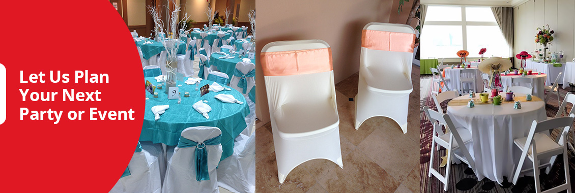 Variety of Options for Our Kendall Party Rentals for Weddings, Gatherings, Private or Corporate Events